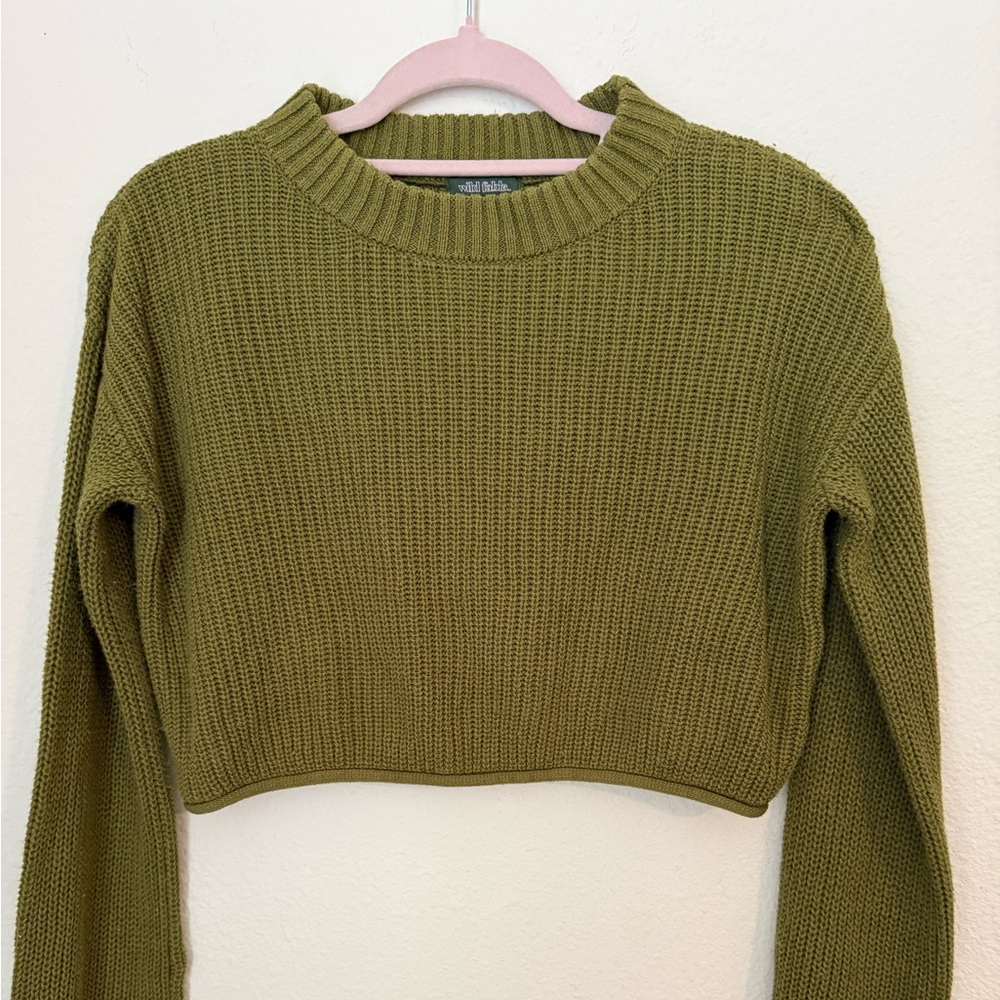 Wild Fable Olive Knit Sweater
